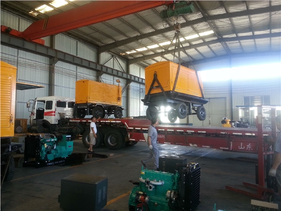 節水增糧項目移動泵車裝車